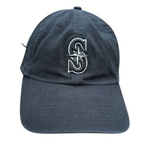 Seattle Mariners compass logo baseball hat black from 47 MLB PNW Fandom